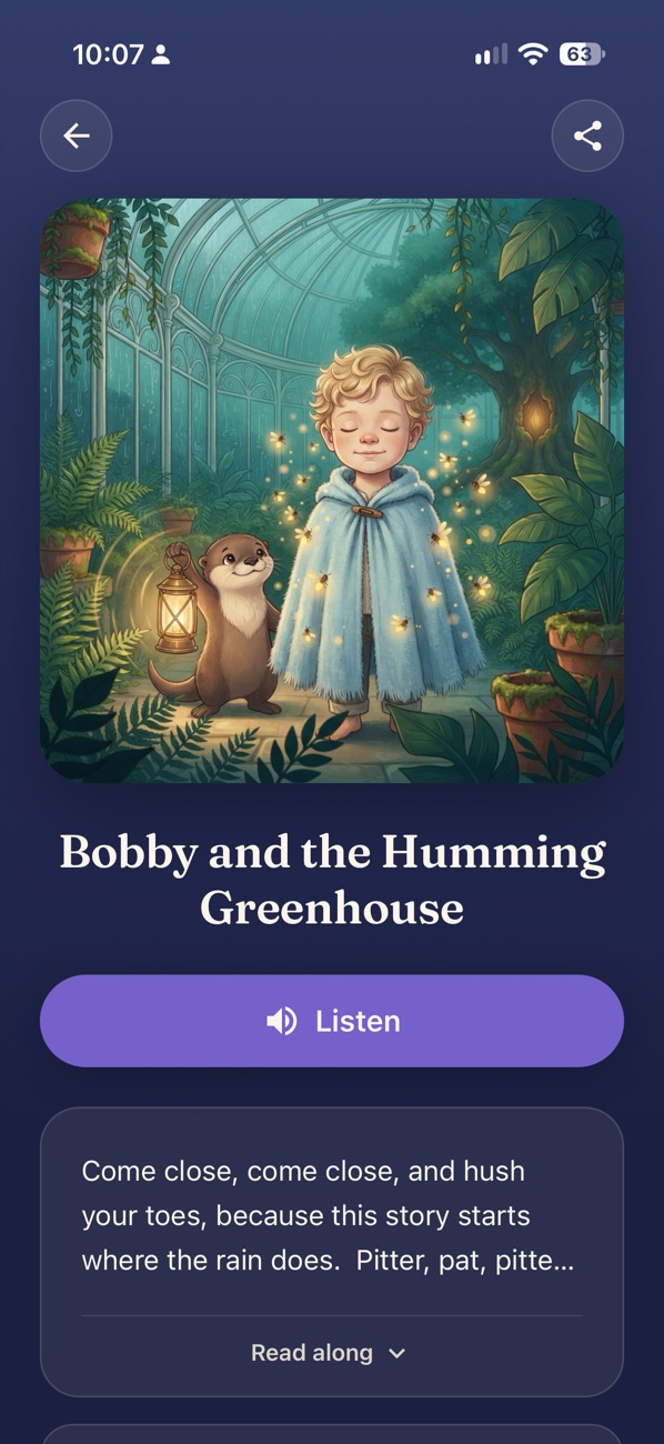 A personalised bedtime story starring Bobby